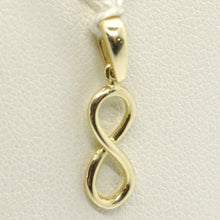 Load image into Gallery viewer, 18K YELLOW GOLD PENDANT CHARM INFINITY INFINITE, MADE IN ITALY 0.8 INCHES, 20 MM
