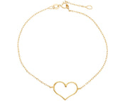 18K YELLOW GOLD SQUARE ROLO THIN BRACELET, 7.1