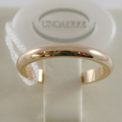 SOLID 18K YELLOW GOLD WEDDING BAND UNOAERRE RING 4 GRAMS MARRIAGE MADE IN ITALY.