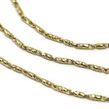 Load image into Gallery viewer, SOLID 18K YELLOW GOLD FINELY WORKED TUBE CHAIN 18 INCHES, 1 MM, MADE IN ITALY
