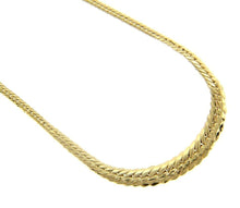 Load image into Gallery viewer, 18K YELLOW GOLD GRADUATED 3-6mm HOLLOW ROUNDED NECKLACE, CUBAN CURB 20 INCHES
