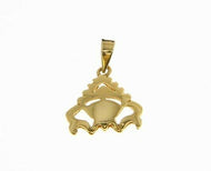 solid 18k yellow gold zodiac sign pendant, zodiacal charm, cancer made in Italy.