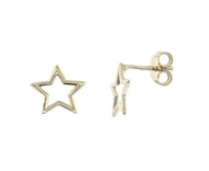 18k white gold star 10mm 0.4