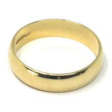 Load image into Gallery viewer, SOLID 18K YELLOW BAND GOLD RING, BIG 5.5 THICKNESS, FLAT, SMOOTH, MADE IN ITALY
