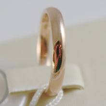 Load image into Gallery viewer, 18K YELLOW GOLD WEDDING BAND UNOAERRE COMFORT RING MARRIAGE 3 MM, MADE IN ITALY
