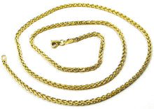 Load image into Gallery viewer, 9K YELLOW GOLD CHAIN SPIGA EAR ROPE LINKS 2.5 MM THICKNESS, 24 INCHES, 60 CM
