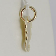Load image into Gallery viewer, SOLID 18K YELLOW GOLD SEAHORSE FLAT CHARM PENDANT SMOOTH LUMINOUS MADE IN ITALY
