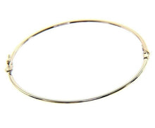 Load image into Gallery viewer, 18K WHITE GOLD BRACELET, RIGID, BANGLE, 2mm TUBE, SMOOTH, SAFETY CLOSURE.
