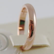 Load image into Gallery viewer, SOLID 18K ROSE GOLD WEDDING BAND UNOAERRE RING 5 GRAMS MARRIAGE MADE IN ITALY.

