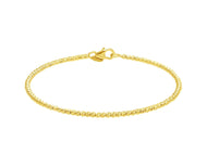 18K YELLOW GOLD BANGLE RIGID BRACELET, DIAMOND CUT WORKED 2mm SPHERES, BALLS.