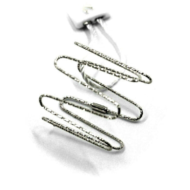 18k white gold magicwire band ring, 20mm elastic worked ondulate wire.