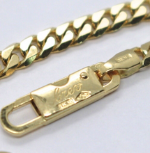 Load image into Gallery viewer, SOLID 18K YELLOW GOLD BRACELET GOURMETTE CUBAN CURB 3.5mm, ENGRAVING PLATE, 8.3&quot;.
