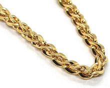 Load image into Gallery viewer, 18K YELLOW GOLD BRACELET, BRAID, ROPE, THICKNESS 6 MM, TWISTED, SHOWY, WAVY
