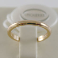 Load image into Gallery viewer, SOLID 18K YELLOW GOLD WEDDING BAND UNOAERRE RING 3 GRAMS MARRIAGE MADE IN ITALY
