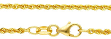Load image into Gallery viewer, SOLID 18K YELLOW GOLD CHAIN NECKLACE 1.5mm ROPE BRAIDED 40cm 16&quot;, MADE IN ITALY.
