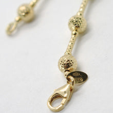 Load image into Gallery viewer, 18K YELLOW GOLD CHAIN FINELY WORKED 5 MM BALL SPHERES AND TUBE LINK, 19.7 INCHES.
