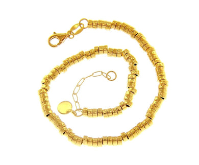 18K YELLOW GOLD BRACELET, 19cm 7.5