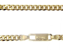 Load image into Gallery viewer, MASSIVE 18K GOLD GOURMETTE CUBAN CURB CHAIN 4 MM 24 INCH. NECKLACE MADE IN ITALY.

