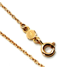 Load image into Gallery viewer, 18k rose gold necklace infinity infinite, rolo chain, 17.7 inches made in Italy.
