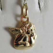 Load image into Gallery viewer, 18K YELLOW GOLD PENDANT, MINI GUARDIAN ANGEL, ENGRAVING, MADE IN ITALY.
