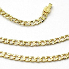 Load image into Gallery viewer, 18K YELLOW GOLD GOURMETTE CUBAN CURB CHAIN 2 MM, 23.6 inches, NECKLACE.
