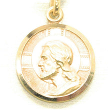 Load image into Gallery viewer, solid 18k yellow gold Jesus Christ Redeemer 19mm medal, pendant, very detailed.
