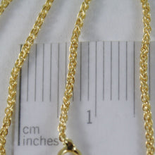 Load image into Gallery viewer, SOLID 18K YELLOW GOLD SPIGA WHEAT EAR CHAIN 16 INCHES, 1.2 MM, MADE IN ITALY
