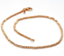 Load image into Gallery viewer, 18k rose gold bracelet with finely worked spheres, 1.5 mm diamond cut balls
