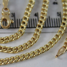 Load image into Gallery viewer, 18K YELLOW GOLD CHAIN LITTLE GOURMETTE LINK 2.5 MM, 19.70 INCHES MADE IN ITALY
