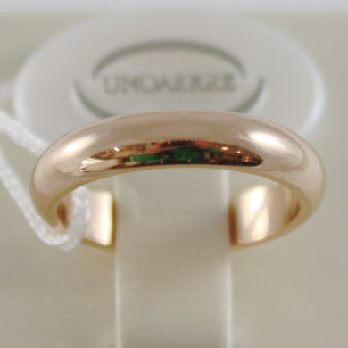 SOLID 18K YELLOW GOLD WEDDING BAND UNOAERRE RING 6 GRAMS MARRIAGE MADE IN ITALY.