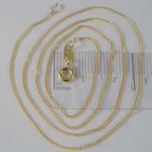 Load image into Gallery viewer, 18K YELLOW GOLD CHAIN 17.7 MINI CUBAN CURB GOURMETTE LINK 0.9 MM, MADE IN ITALY.
