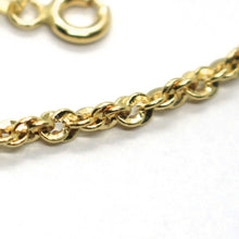 Load image into Gallery viewer, 18K YELLOW GOLD ROPE CHAIN, 23.6 INCHES BRAIDED INFINITE FACETED ALTERNATE LINK.

