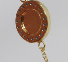 Load image into Gallery viewer, 18k yellow gold rosary necklace, faceted emeralds with Cross &amp; miraculous medal.

