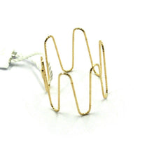 Load image into Gallery viewer, 18K YELLOW GOLD MAGICWIRE BAND RING, 20mm ELASTIC WORKED ONDULATE WIRE
