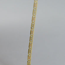 Load image into Gallery viewer, 18K YELLOW ROSE WHITE GOLD CHAIN 15.75 IN, MINI OVAL LINK 1.8 MM, MADE IN ITALY
