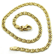 Load image into Gallery viewer, 18K YELLOW GOLD BRACELET WAVY TYGER EYE LINKS 2.8mm, 0.11&quot; LENGTH 21cm, 8.3&quot;

