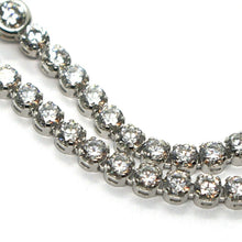 Load image into Gallery viewer, 18k white gold tennis bracelet cubic zirconia width 3.2 mm lobster clasp closure

