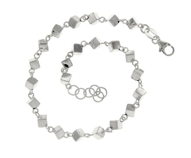 18k white gold bracelet, 19cm 7.5