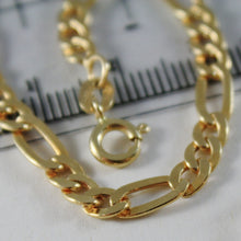Load image into Gallery viewer, 18K YELLOW GOLD BRACELET FLAT GOURMETTE OVAL 4.5 MM LINK, 21 CM, MADE IN ITALY
