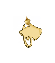 Load image into Gallery viewer, SOLID 9K YELLOW GOLD SMALL 15mm PENDANT RAJIFORMES MADE IN ITALY BY DODO MARIANI.
