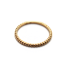 Load image into Gallery viewer, 3 x 18K YELLOW, WHITE &amp; ROSE GOLD RING, SMALL THIN 1mm SPHERES BALLS ROW, SMOOTH.
