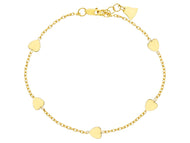 18K YELLOW GOLD OVAL ROLO BRACELET, 18cm 7.1