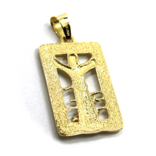 Load image into Gallery viewer, Solid 18k yellow gold Christ of the Abyss pendant, very detailed Jesus medal.
