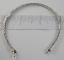 Load image into Gallery viewer, SOLID 18K WHITE GOLD TENNIS BRACELET WITH ZIRCONIA 5.80 CARATS MADE IN ITALY.
