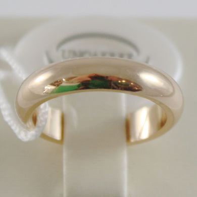 SOLID 18K YELLOW GOLD WEDDING BAND UNOAERRE RING 8 GRAMS MARRIAGE MADE IN ITALY.