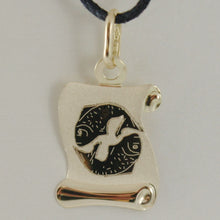 Load image into Gallery viewer, 18K YELLOW GOLD ZODIAC SIGN MEDAL PISCES PARCHMENT ENGRAVABLE MADE IN ITALY
