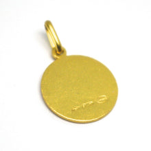 Load image into Gallery viewer, 18K YELLOW GOLD MEDAL PENDANT, SAINT SANTA ROSALIA SMALL 14mm VERY DETAILED
