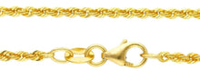 Load image into Gallery viewer, SOLID 18K YELLOW GOLD CHAIN NECKLACE 1.5mm ROPE BRAIDED 50cm 20&quot;, MADE IN ITALY
