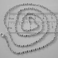18k white gold chain sailor's navy oval mariner anchor link 2.5 mm, 17.7
