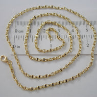 18k yellow white gold chain sailor's navy oval mariner anchor link 2.5 mm, 17.7